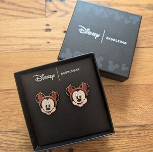 BaubleBar Disney Mickey Mouse Devil Earrings